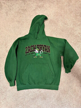 Zach Bryan Official Notre Dame Stadium Event Hoodie 9/6/2025 XXL